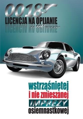 Karnet B6 PP-1635 Urodziny 18 Bond