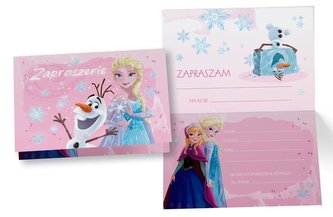 Zaproszenie ZD-011 Elsa, Kraina Lodu (5 szt.)