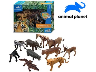 Zvířátka - safari, 10 ks, mobilní aplikace pro zobrazení zvířátek, 11 cm