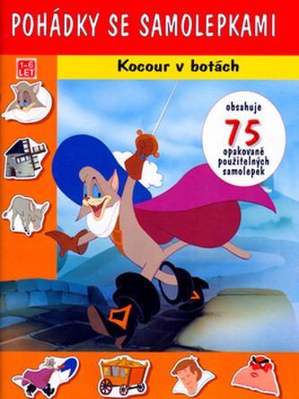 Kocour v botách Pohádky se samolepkami