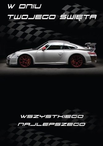 Karnet B6 3DV-199 Urodziny samochód