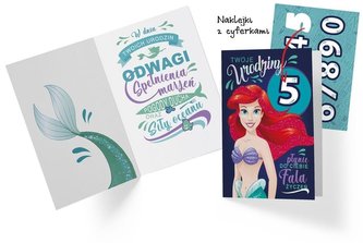 Karnet B6 DSK-008 Urodziny Syrenka (wym. cyfry)