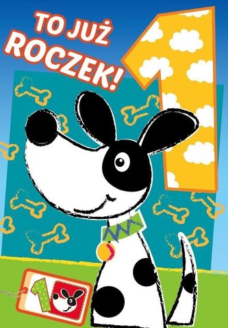 Karnet B6 PP-1550 Roczek piesek (cyferki)