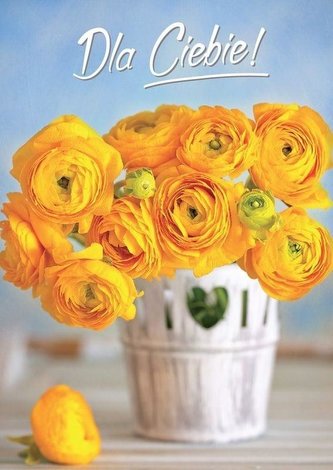 Karnet B6 3DV-110 Dla Ciebie kwiaty
