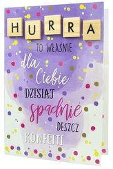 Karnet B6 Tego Ci Życzę TCZ-016 Hurra konfetti
