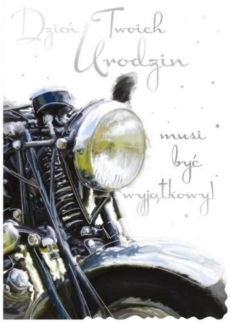 Karnet B5 QDK-039 Urodziny motor