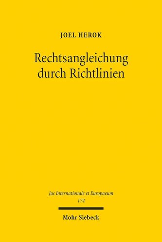 Rechtsangleichung durch Richtlinien