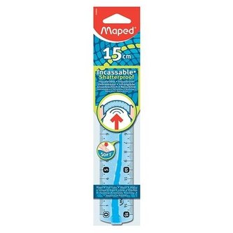 Linijka Flex elastyczna 15cm niebieska