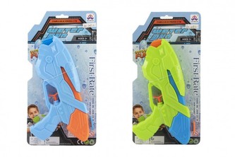 Vodní pistole plast 25cm 2 barvy na kartě