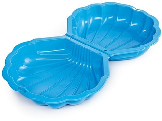 Pískoviště MAXI mušle s víkem modré