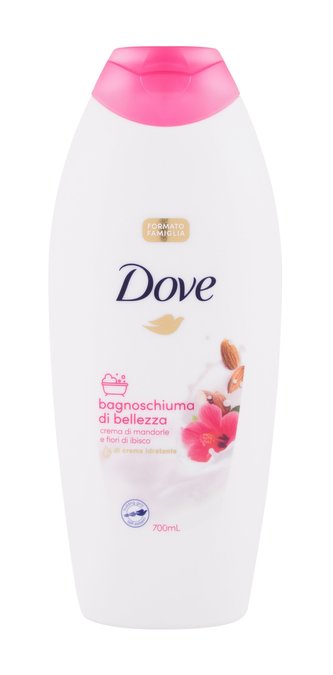 Dove Caring Bath Pěna do koupele Almond Cream With Hibiscus 700 ml pro ženy