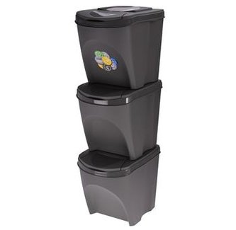 Odpadkový koš EXCELLENT na tříděnný odpad Sortibox 3 x 25 l
