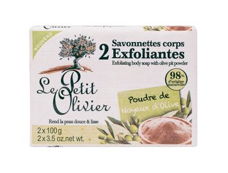 Le Petit Olivier Exfoliating Body Soap Tělový peeling Olive Pit Powder 200 g pro ženy