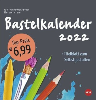 Bastelkalender 2022 mittel anthrazit