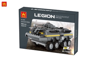 Stavebnice vojenské vozidlo, 384 dílů