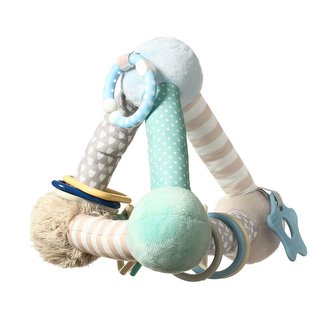 Edukační hračka Baby Ono pyramida Tiny Yoga blue Edukační hračka Baby Ono pyramida Tiny Yoga blue