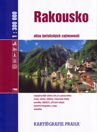 Rakousko - Atlas turistických zajímavostí/1:300 tis.