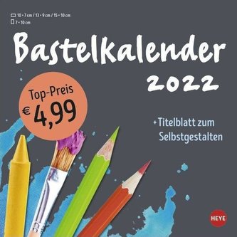 Bastelkalender 2022 klein anthrazit