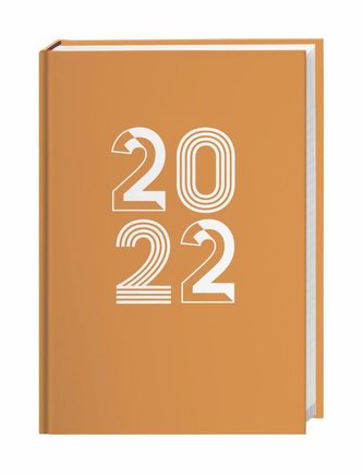 Neon Orange Kalenderbuch A5 Kalender 2022