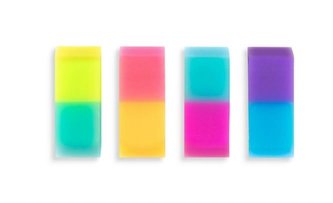 Gumki do ścierania Dwukolorowe Ombre