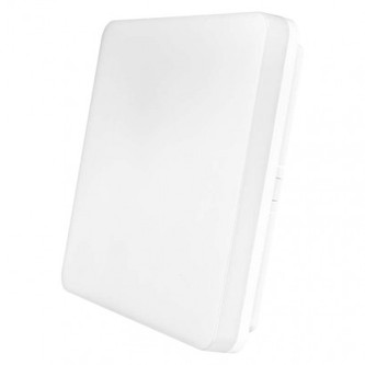 LED přisazené svítidlo, čtvercové bílé 24W teplá b., IP54