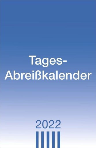 Tagesabreißkalender groß 2022
