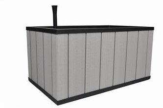 Květináč Keter Sequoia Duotech Medium šedý