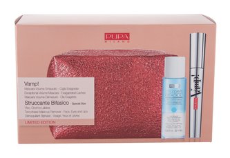 Pupa Vamp! řasenka Vamp! 9 ml + odličovací přípravek Struccante Bifasico Two-Phase Make-Up Remover 50 ml + kosmetická taštička