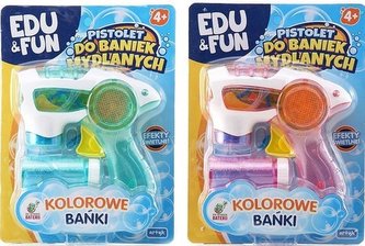 Pistolet do robienia baniek mydlanych mix Edu&Fun;