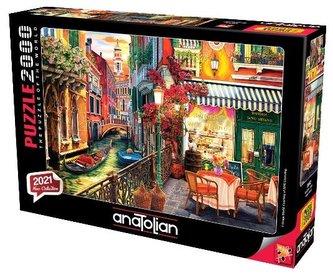 Puzzle 2000 Wenecja, Kawiarnia nad kanałem