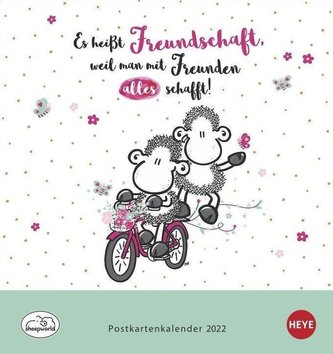 sheepworld Postkartenkalender 2022