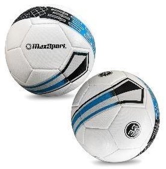 Piłka siatkowa Max Sport biało-czarno-niebieska