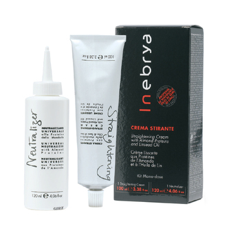 Inebrya Cream Kit Straightening Cream 100ml + Neutralizer 120ml