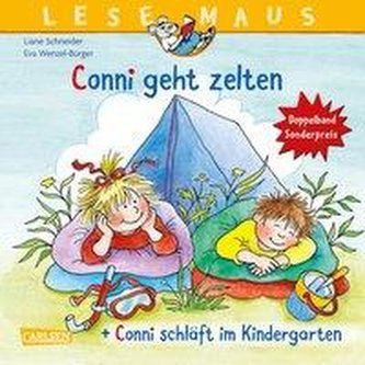 LESEMAUS 205: \"Conni geht zelten\" + \"Conni schläft im Kindergarten\" Conni Doppelband