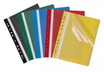 Skoroszyt Budget PP A4 perf. Evo jasnoziel (25szt)