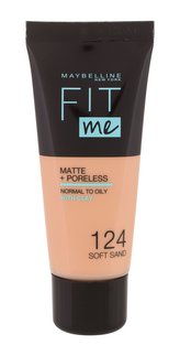 Maybelline Fit Me! Makeup Matte + Poreless 30 ml 124 Soft Sand pro ženy