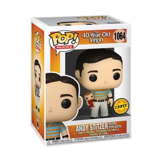 Funko POP Movies: 40 Y.O. Virgin- Andy holding Oscar w/Chase