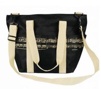 Torba na ramię \"Pro musica\" czarna z kremowym...