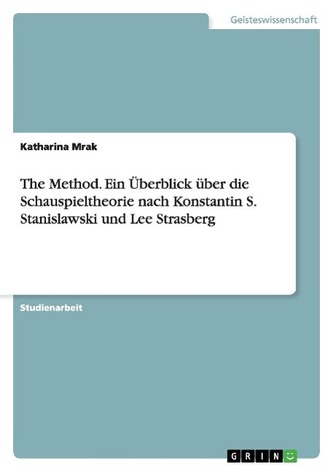 The Method. Ein Überblick über die Schauspieltheorie nach Konstantin S. Stanislawski und Lee Strasberg
