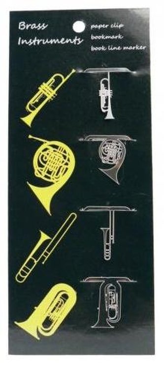 Spinacze do papieru - instrumenty dęte (4 szt.)