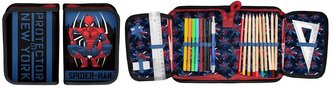 Piórnik Spiderman z wyposażeniem SPY-001 PASO