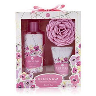 ACCENTRA Dárkový set tělové péče s houbičkou Blossom Hibiscus & Coconut woman