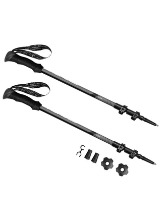 Spokey - ZION Trekingové hole 3-dílné šedé