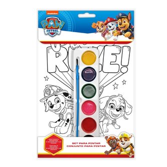 Kolorowanka z farbami. Psi Patrol