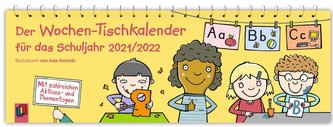 Der Wochen-Tischkalender für das Schuljahr 2021/2022