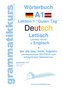 Wörterbuch Deutsch - Lettisch - Englisch Niveau A1