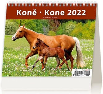 Kalendář stolní 2022 - MiniMax Koně/Kone