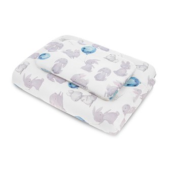 Bambusový set do postýlky Belisima Králíčci 65/75 cm