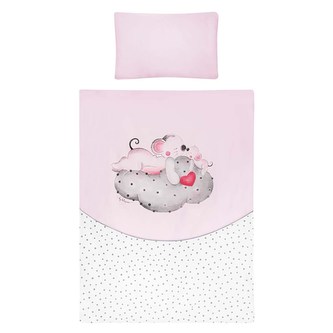 6-dílné ložní povlečení Belisima LOVE 100/135 růžové