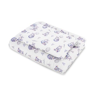 Bambusový set do postýlky Belisima Hippo 65/75 cm